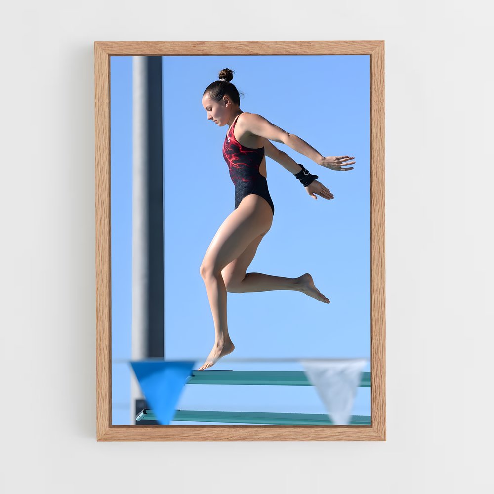 Poster Plongée Époustouflante – affiche Plongeon au tremplin (vue 4)